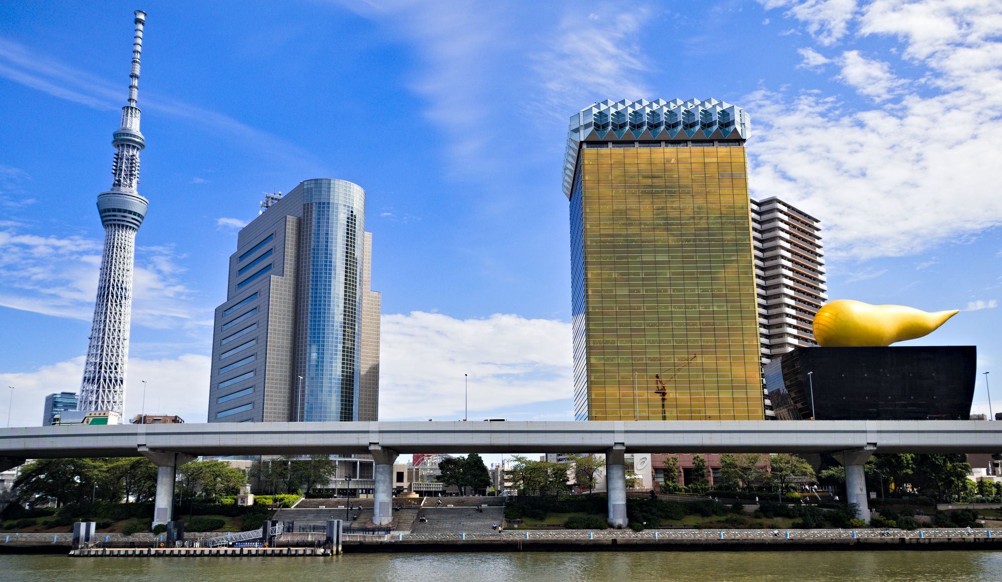 Skytree, Sumida City Office and Asahi Buildings