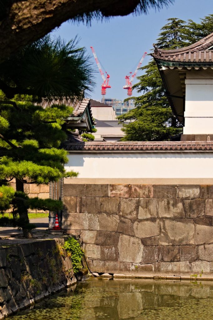 Cranes behind Imperial Palace