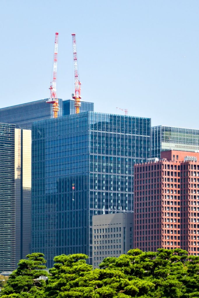 Cranes over Buildings