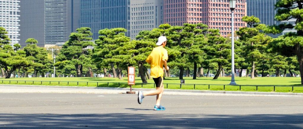 Jogger around Imperial Palace