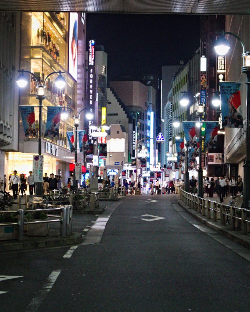 Shibuya Streets at Night