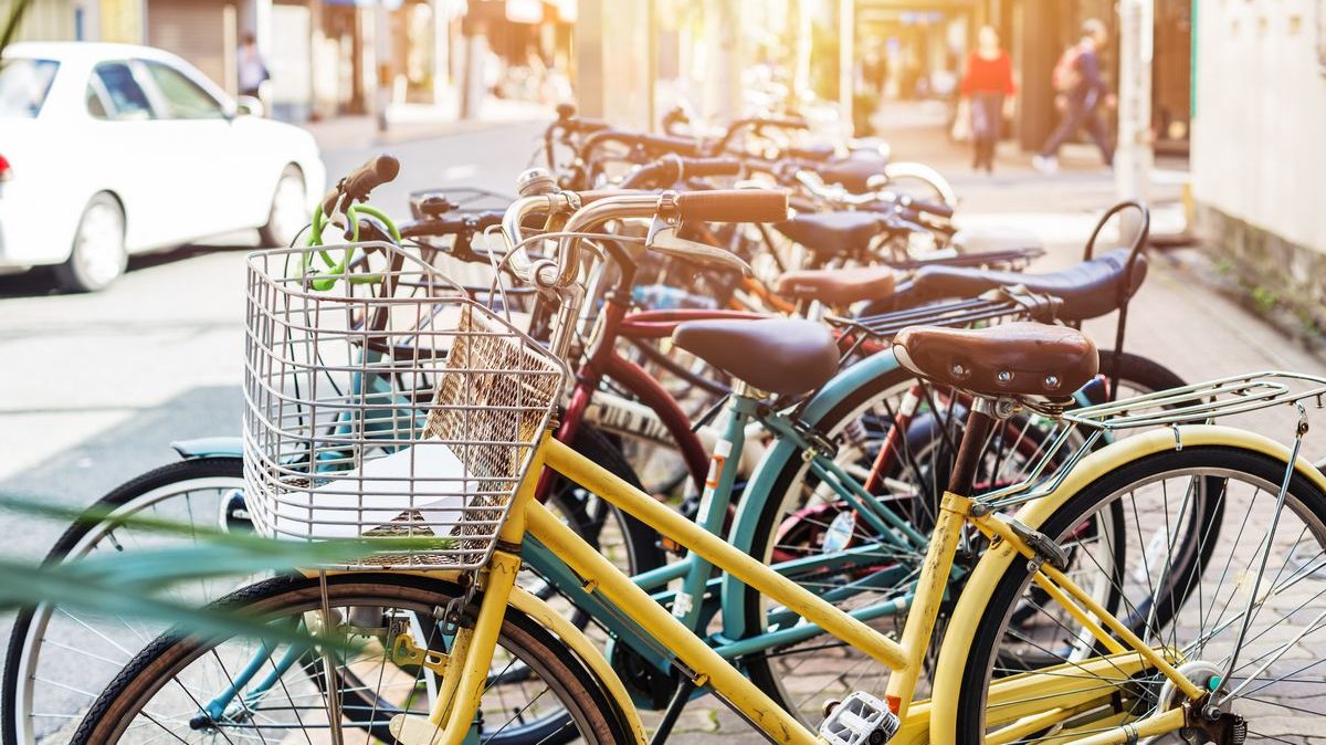 Bicycle parking in Japan