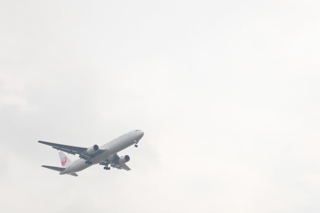 JAL Plane arriving at Haneda Airport