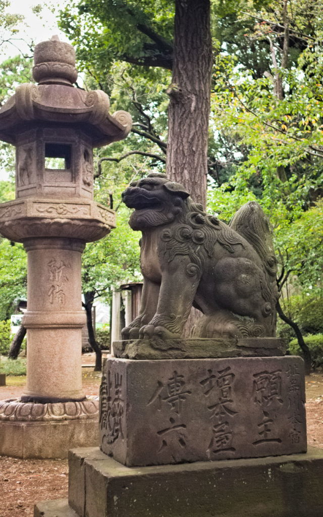 Komainu Statue at Shinagawa Shrine