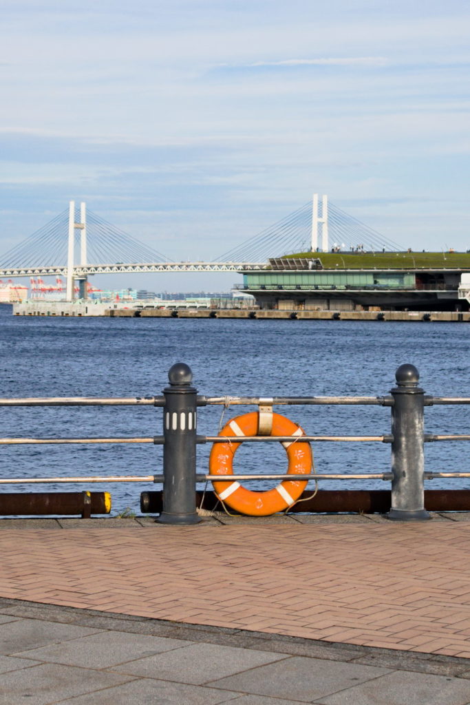 Bayside promenade in Akarenga Park, Yokohama