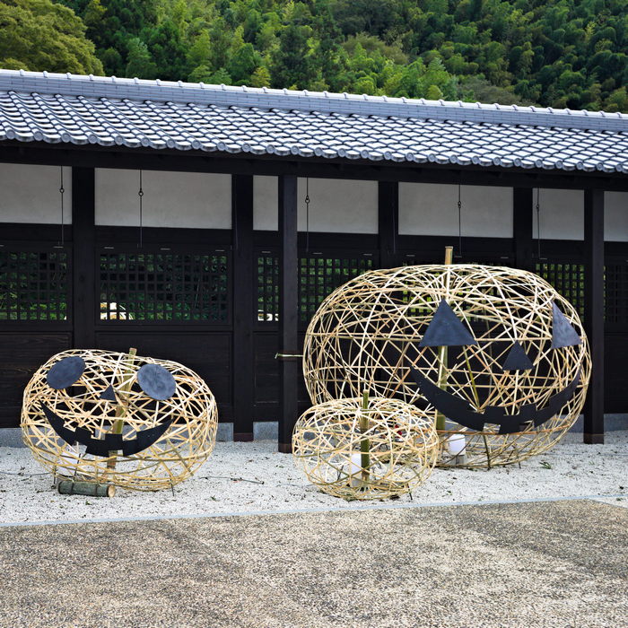 Halloween decorations at Okabe Shuku Honjin Ruins